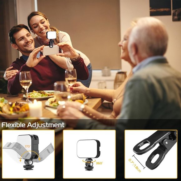 Ulanzi VL100X Selfie Light Clip LED Panel Bi Color Portable Clip Camera Light - Picture 4 of 8